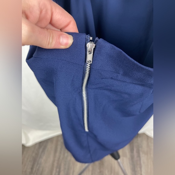 NBD X The Naven Twins Blue Mini Halter Cut-Out Dress Size Medium (6-8) NWT - Picture 8 of 12